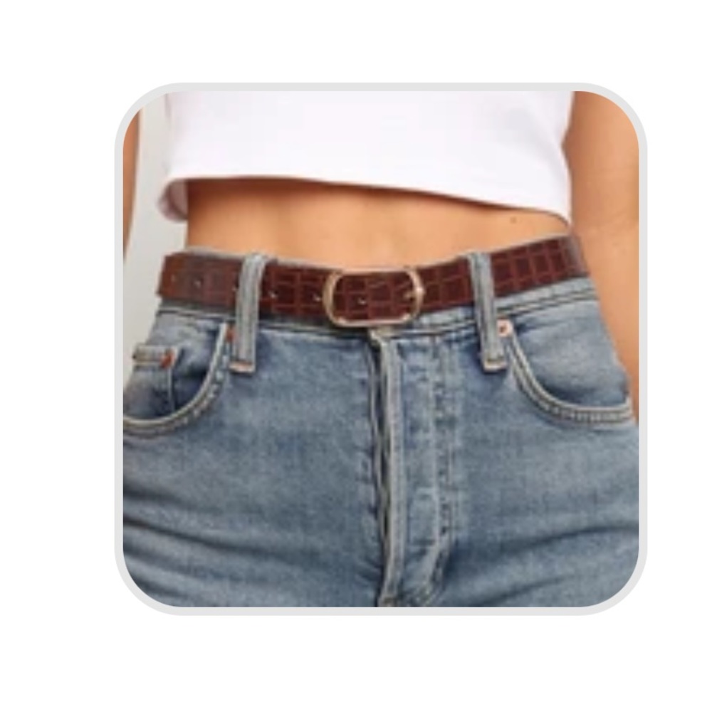 Petal and Pup Bennett Belt - Brown/Gold